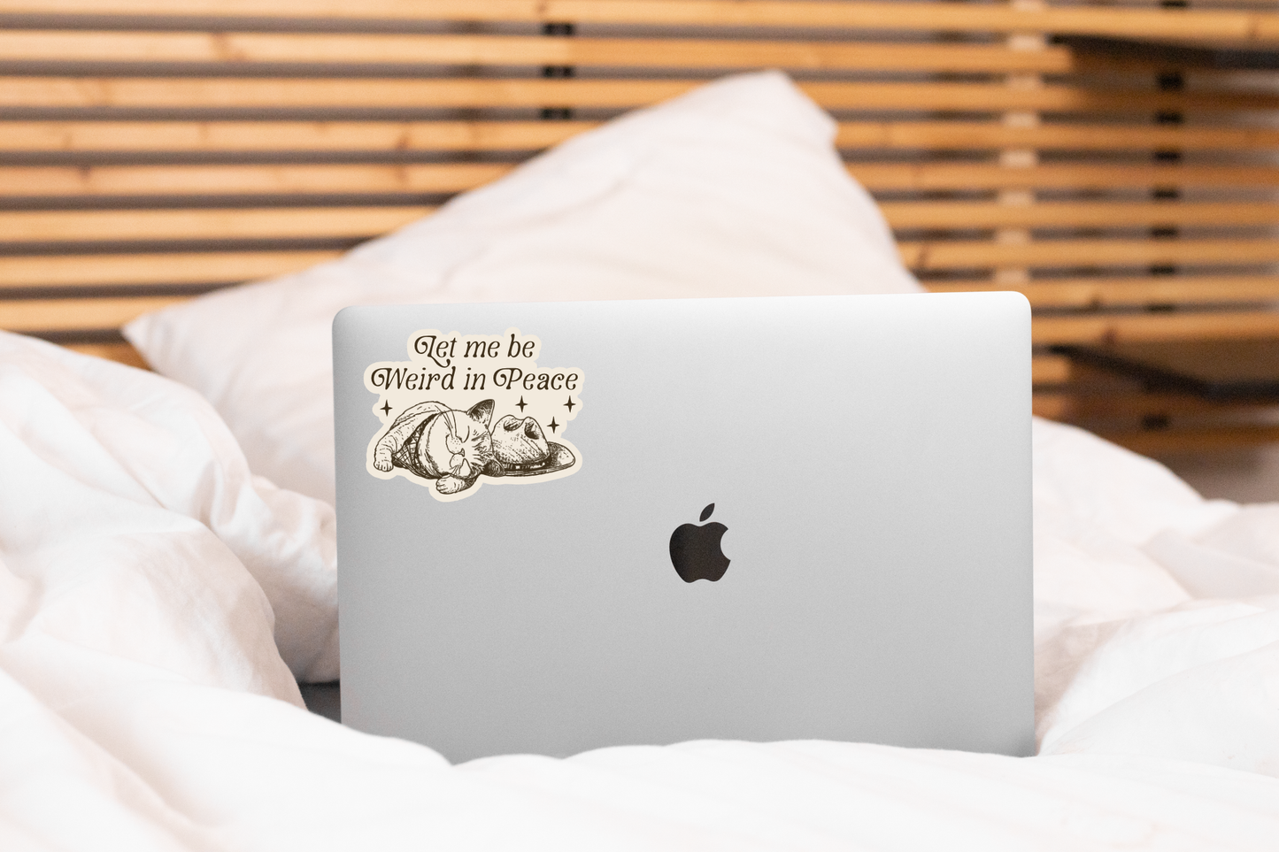 Let Me Be Weird in Peace Sticker