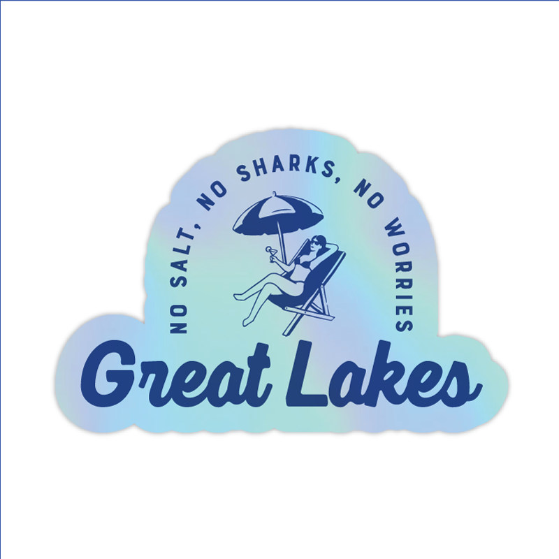Holographic Great Lakes Sticker — Original Design/Waterproof