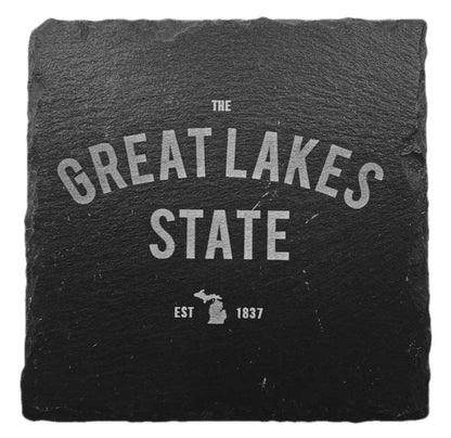 Slate Coasters Michigan Themed