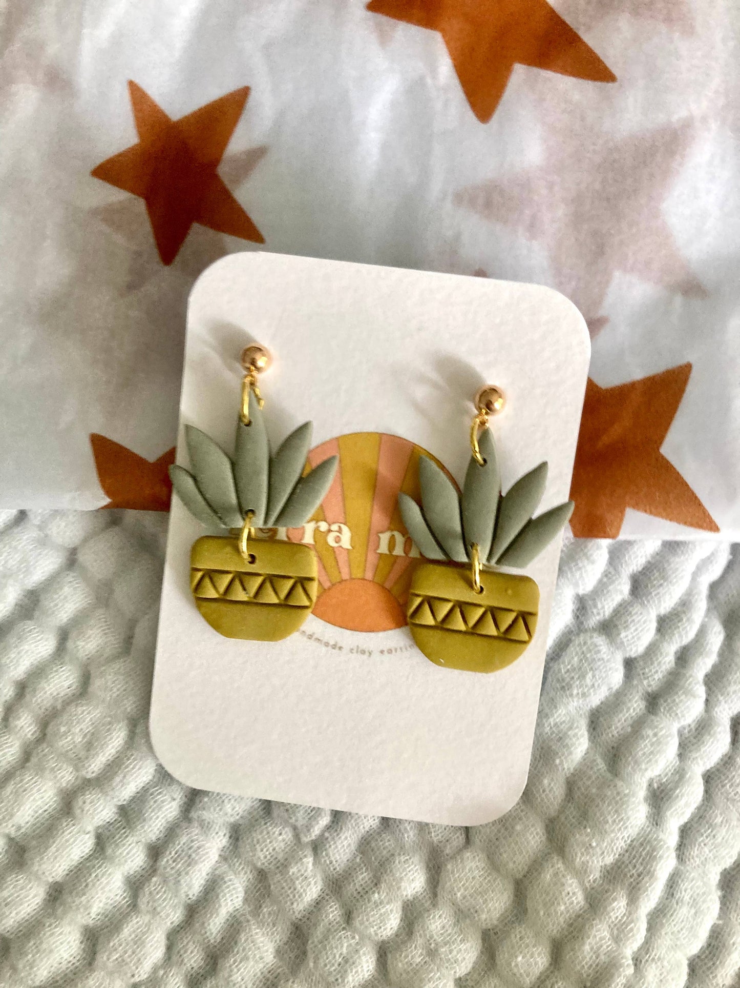 Succulent Earrings