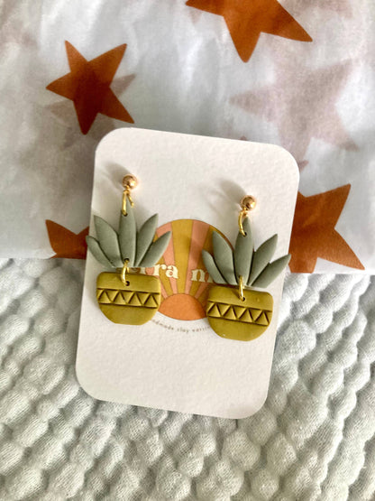 Succulent Earrings