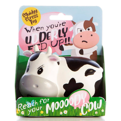 Squishy Stress Toy - Moody Cow - Novelty Fidget Squishies