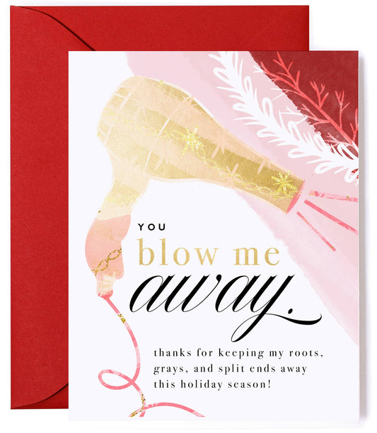 Hair Stylist Holiday Thank You Card
