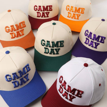 Game Day Embroidered Hat: Orange