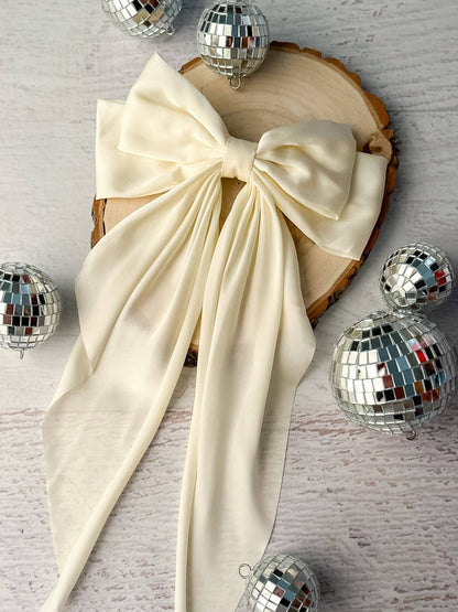 Mustard Satin Bow