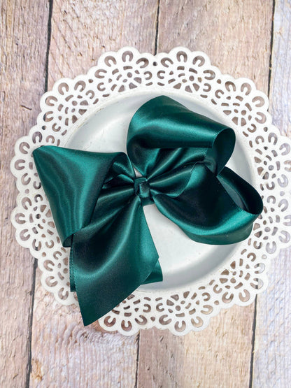 Forest Satin Bow