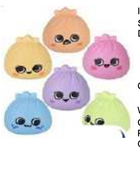 SQUISHY JUMBO 4" SQUEEZY DUMPLINGS
