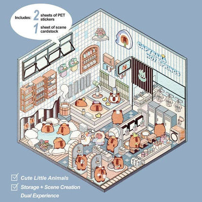 Studio Art Moodioma Kawaii Sticker Story Scene Kit