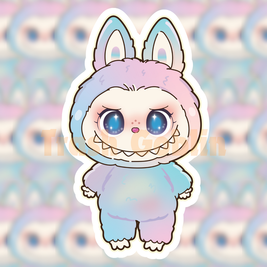 Pastel Rainbow Labubu Sticker