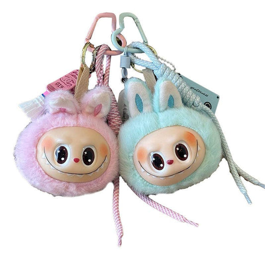 Cartoon Plush Keychain Head