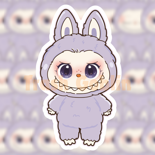 Pastel Purple Labubu Sticker