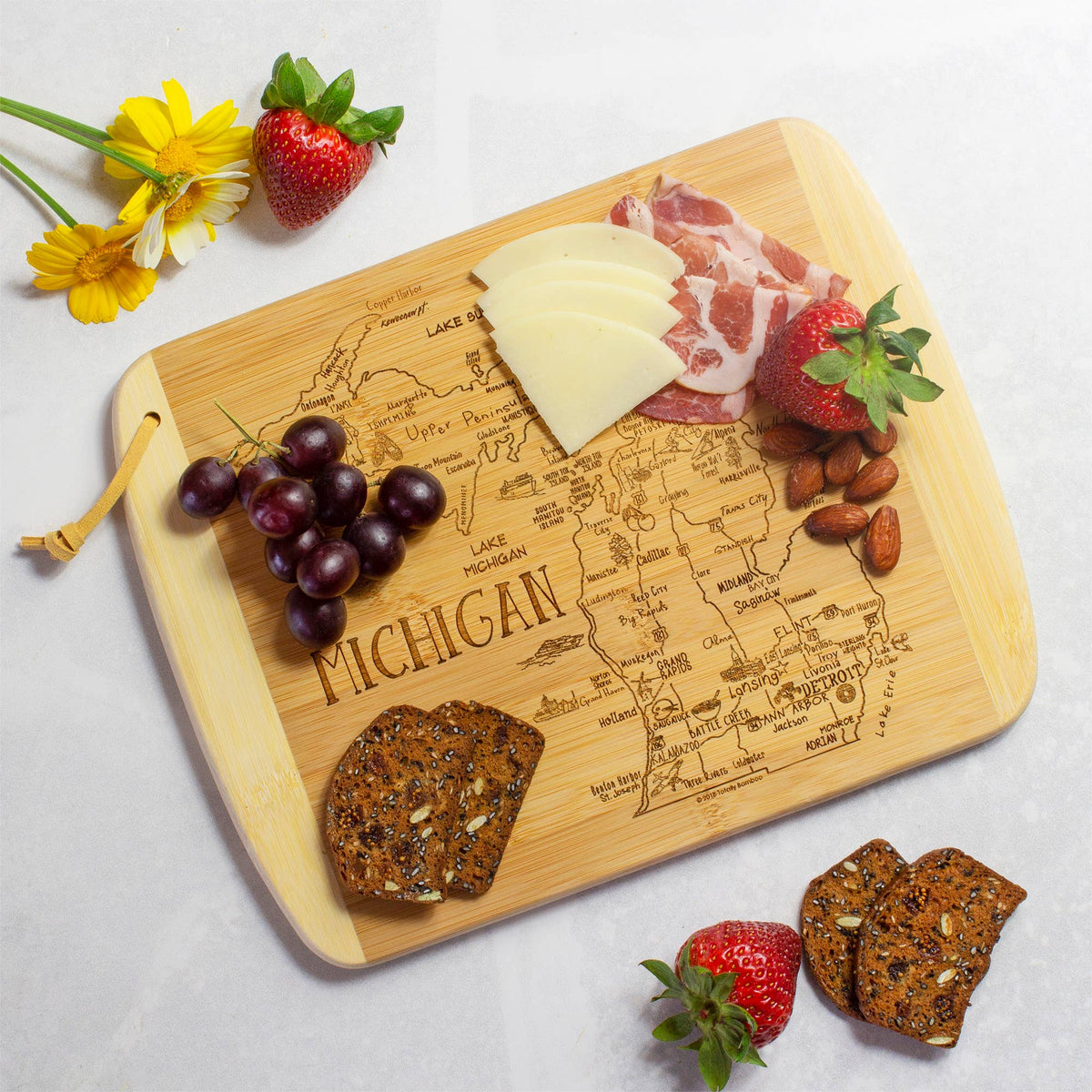 A Slice of Life Michigan Cutting & Charcuterie Board