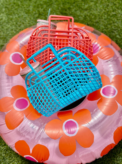 Large Retro Jelly Bags - Turquoise