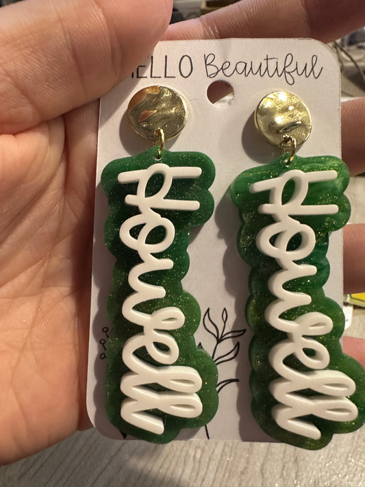 Glitter Howell Dangle Studs