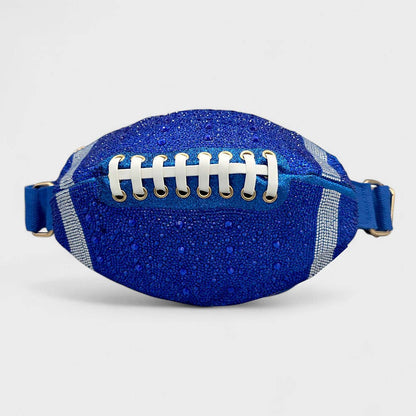 Rhinestone Football Fanny Pack