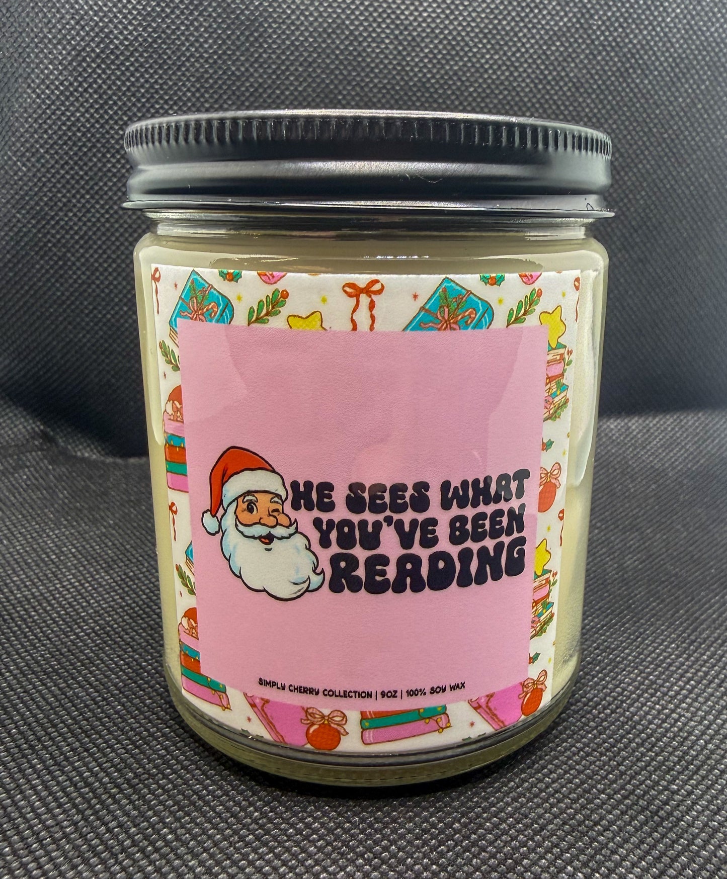 He Knows What You've Been Reading Candle