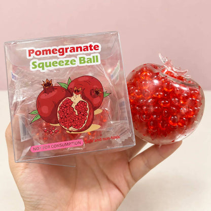 Crunchy Pomegranate Bead-Filled Squishy Stress Toy