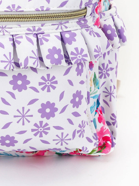 Hot Pink Ruffle Backpack