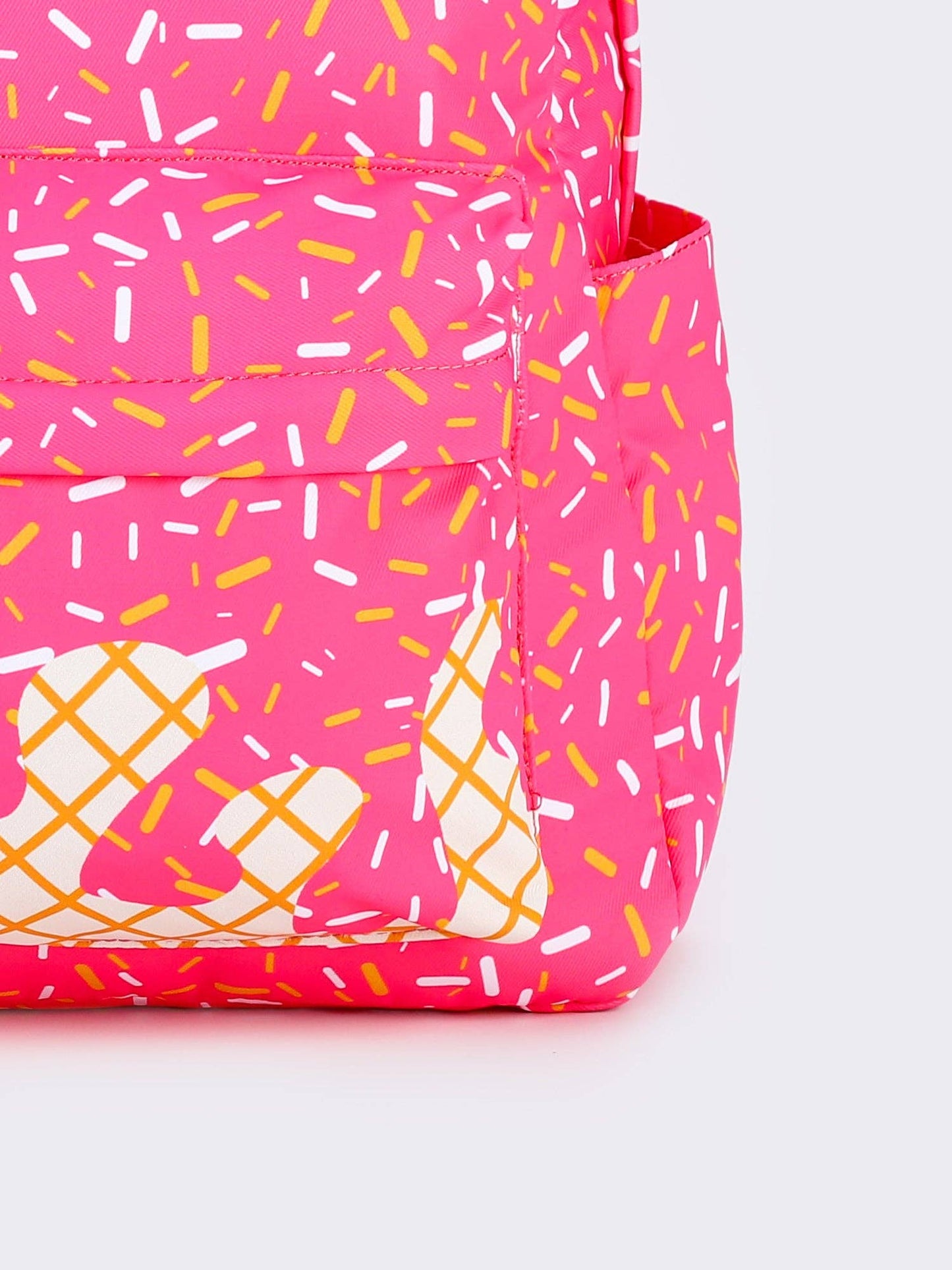 Pink Ice Cream Drip Backpack