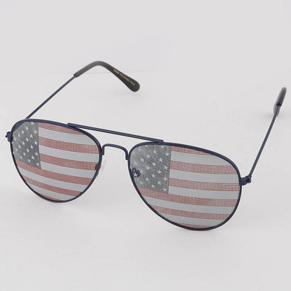 Merican Flag Aviator Sunglasses