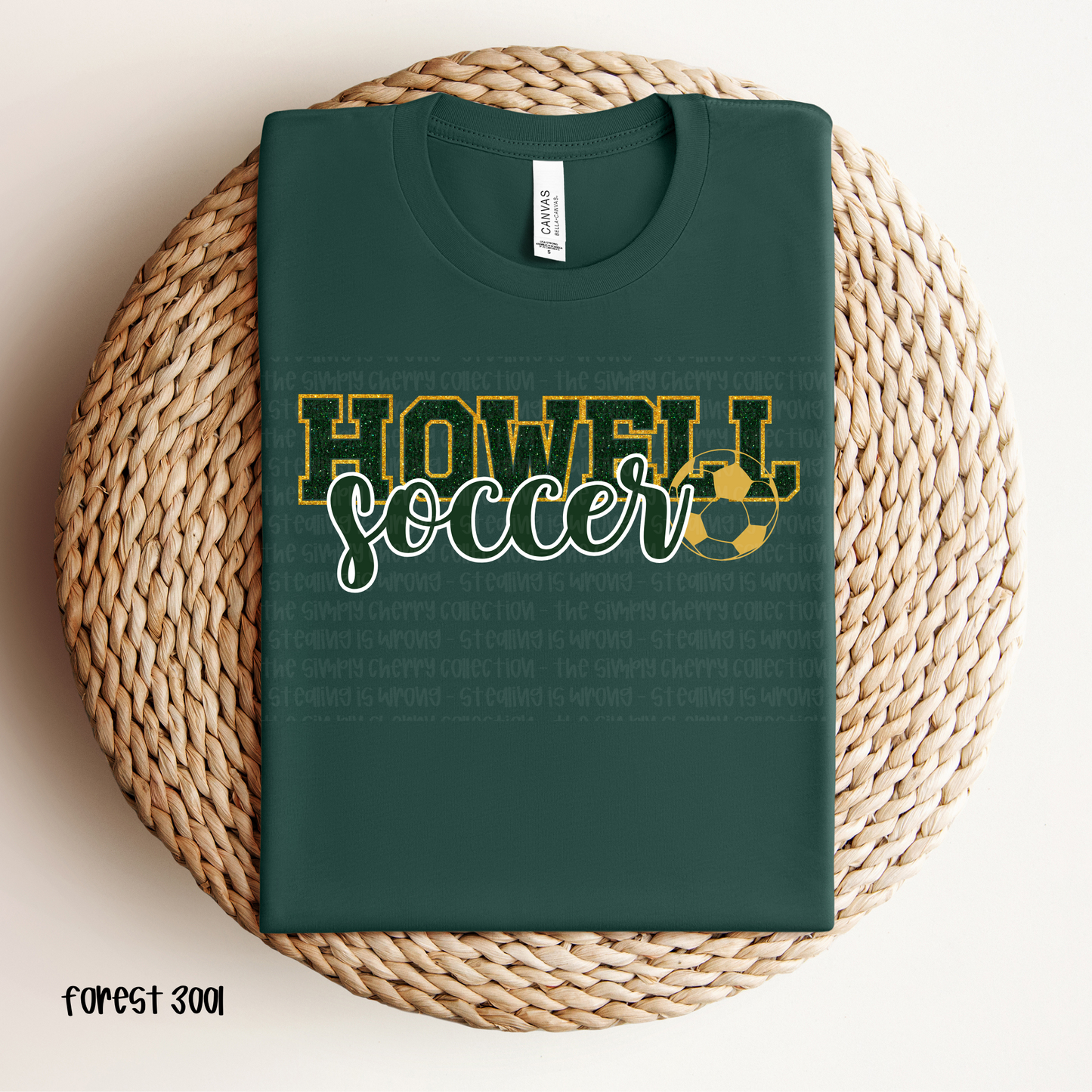 Howell Soccer Faux Glitter