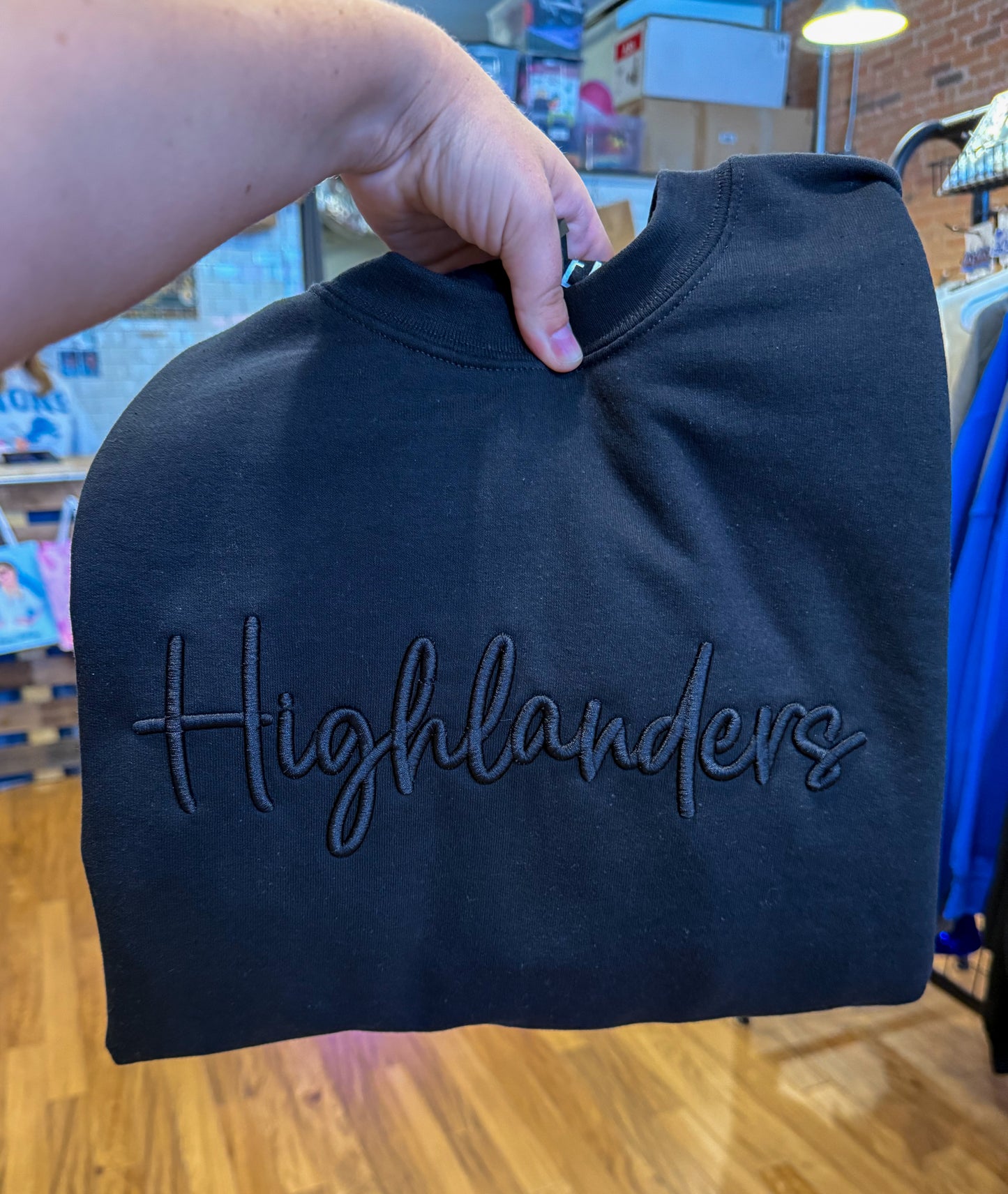 Embroidered Highlanders Sweater