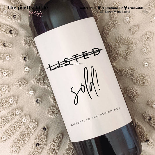 Housewarming Wine Label