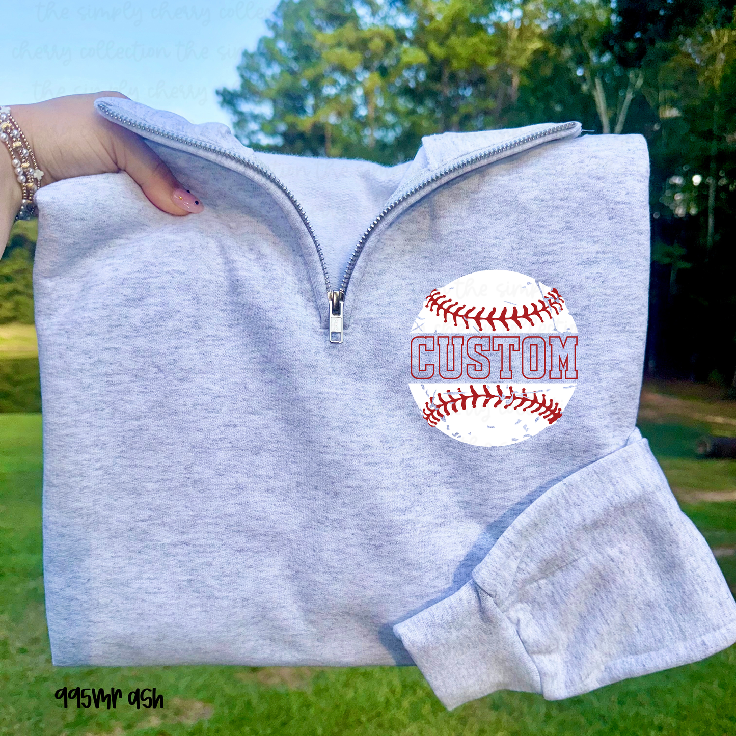 Custom Baseball Quarter Zip