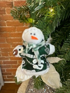 Recycled Snowman Ornament