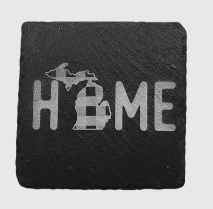 Slate Coasters Michigan Themed