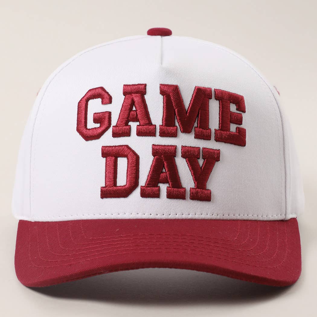 Game Day Embroidered Hat: Orange