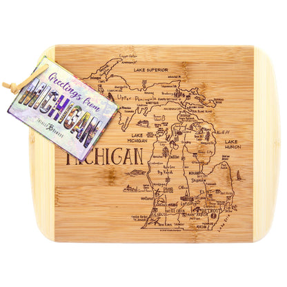 A Slice of Life Michigan Cutting & Charcuterie Board