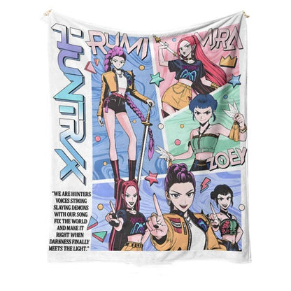 Kpop Demon Hunters Throw Blanket