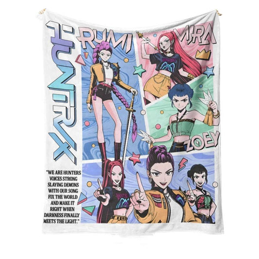 Kpop Demon Hunters Throw Blanket