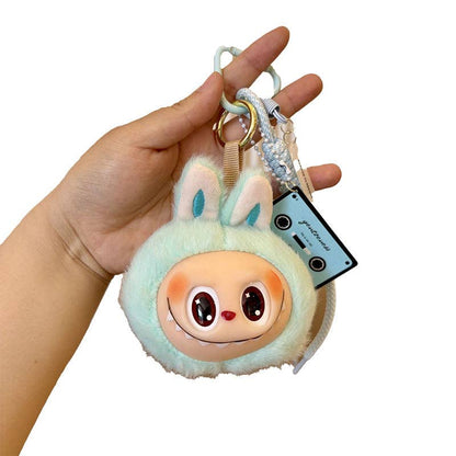 Cartoon Plush Keychain Head