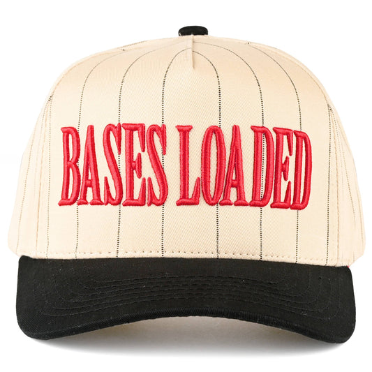 C.C BASES LOADED Letter Stripe Pattern Trucker Cap