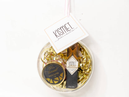 Pretty Mini Lipgloss + Face Glitter Gift Set for Girls