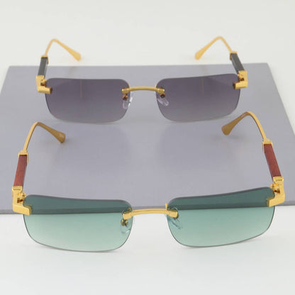 Chic Pillar Rimless Sunglasses