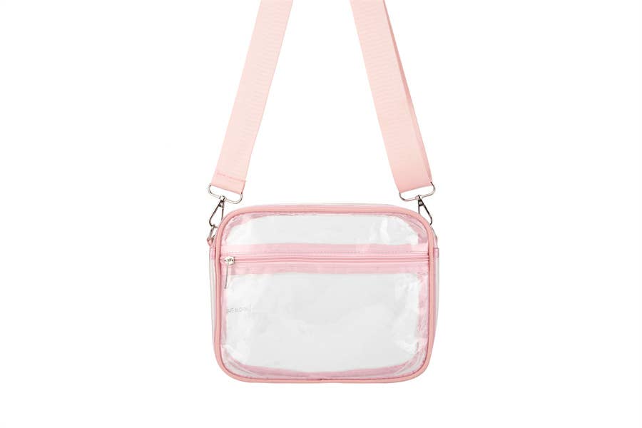 Ladies Clear see Thru Crossbody Fashion Handbag