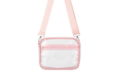 Ladies Clear see Thru Crossbody Fashion Handbag