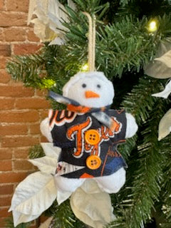 Recycled Snowman Ornament