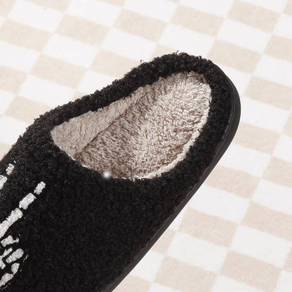 Drippy Smiley and Skellie Peace Slippers