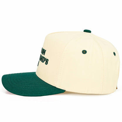 Put it on my Husbands Tab Trucker Hat