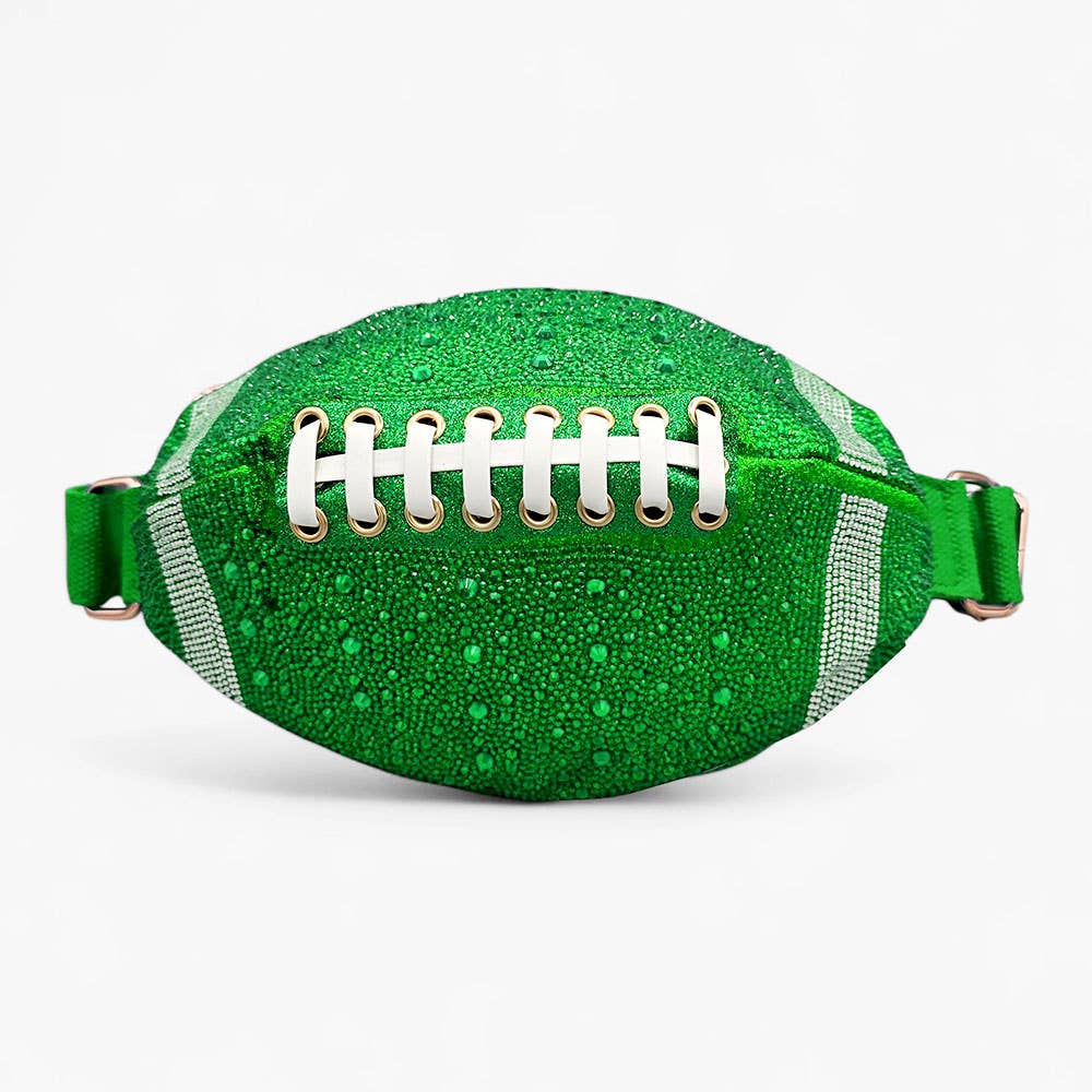 Rhinestone Football Fanny Pack