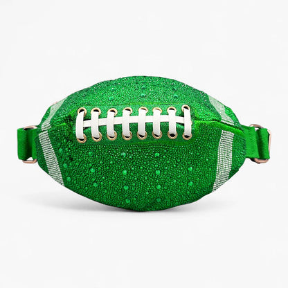 Rhinestone Football Fanny Pack