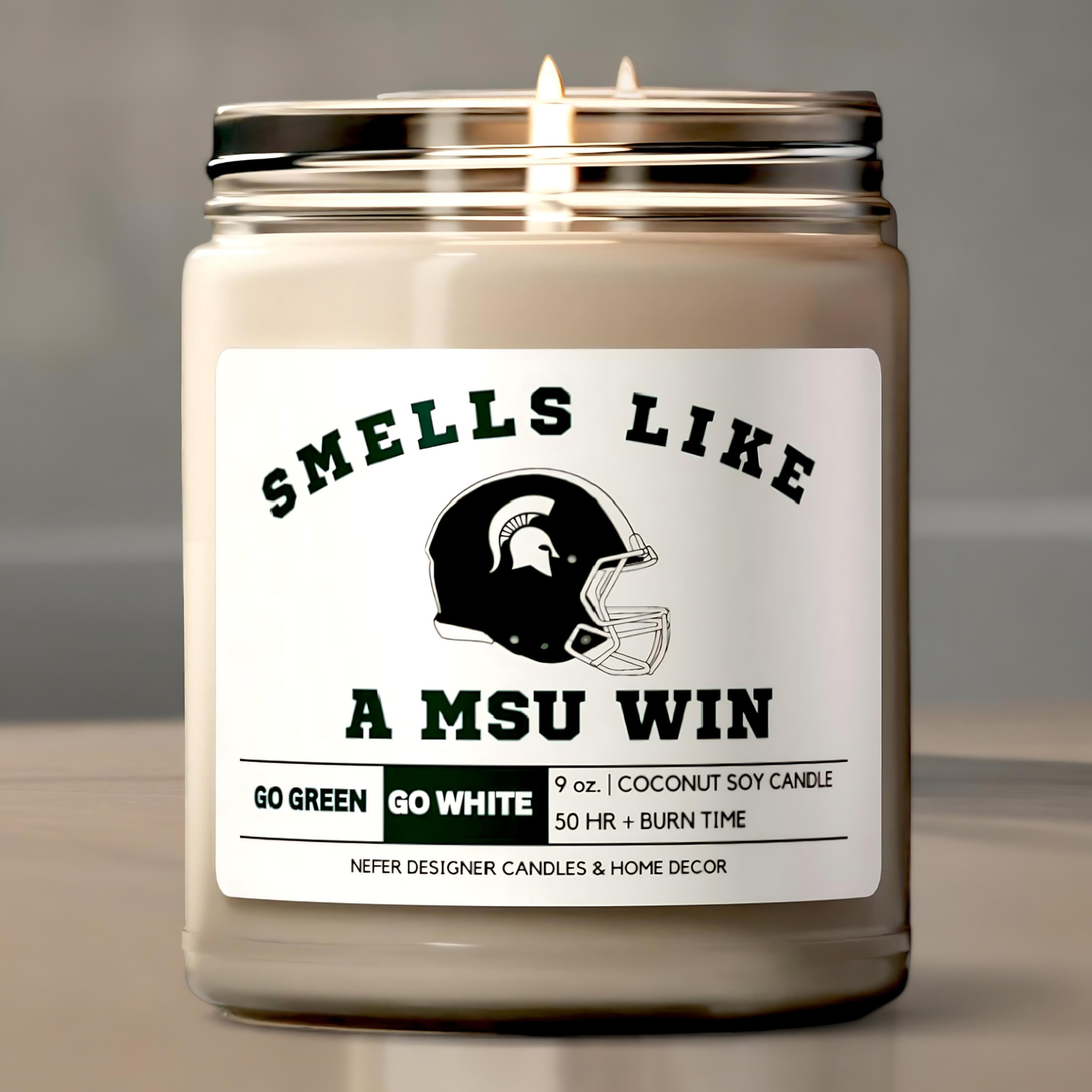 Smells Like a MSU Win - Michigan State Lucky Game Day Candle