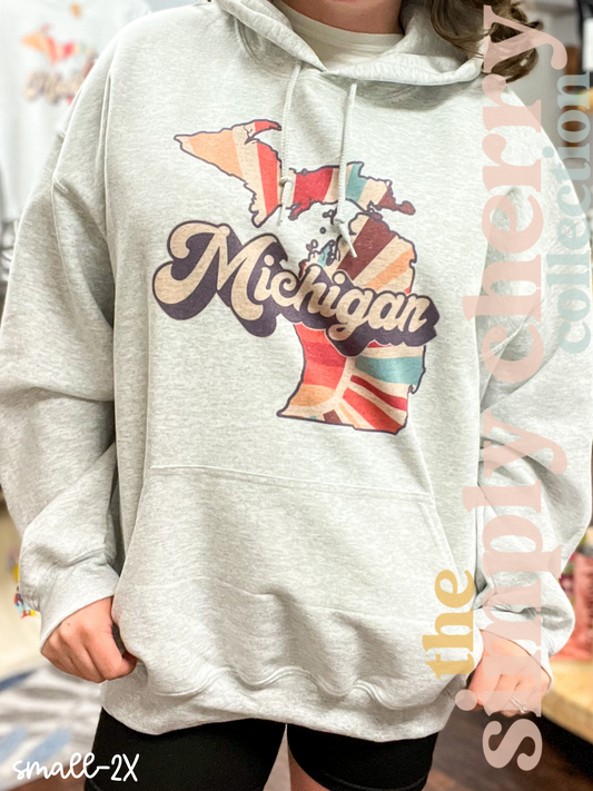 Retro Michigan Hoodie